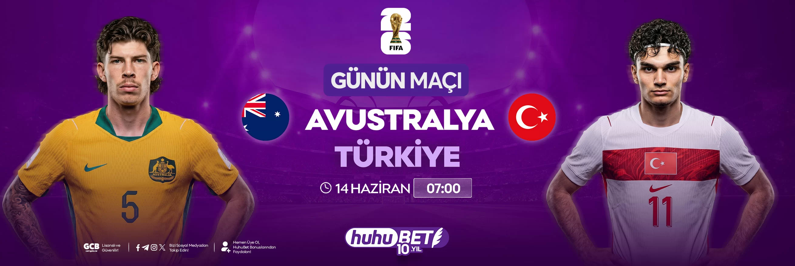 Avustralya &ndash; T&uuml;rkiye 2026 D&uuml;nya Kupası Grup D ma&ccedil; sonucu g&ouml;rseli