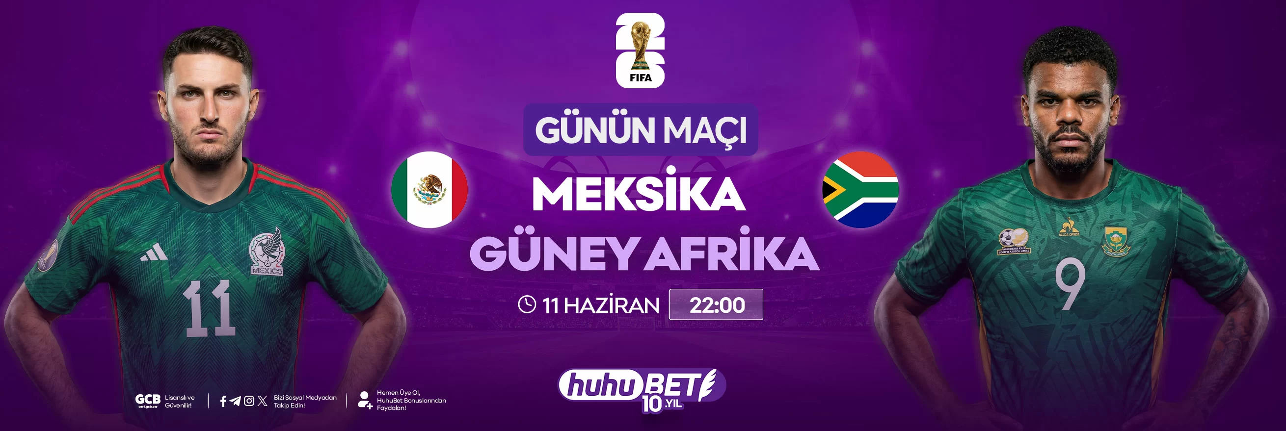 Meksika &ndash; G&uuml;ney Afrika 2026 D&uuml;nya Kupası a&ccedil;ılış ma&ccedil; sonucu g&ouml;rseli